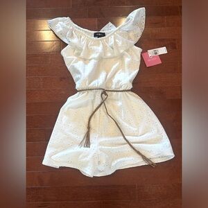White Eyelet Jumper